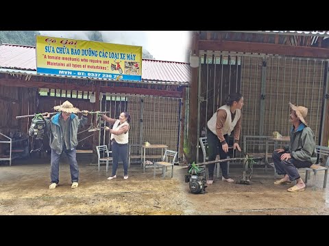The old machines were bought from the old man and the girl