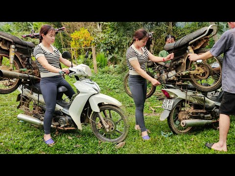 Genius girl Repairs and restores motorbikes to help people