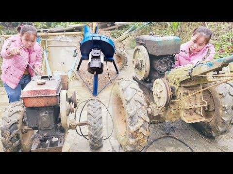 Genius girl repairs Diesel tractors Turns old machines into