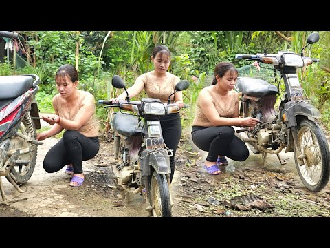 Genius girl restores Honda RSX 110cc Motorbike diesel