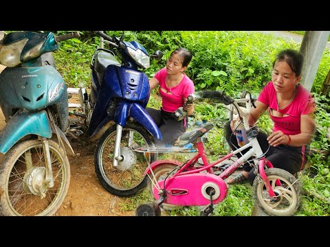 Genius girl goes to fix old man s badly damaged motorbike