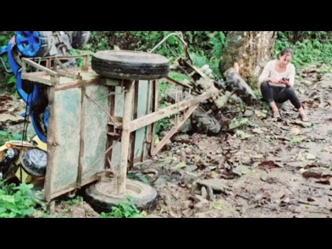 The girl was seriously injured after falling off a tractor