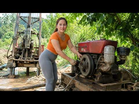 Genius Girl Repairing trucks and replacing parts for well
