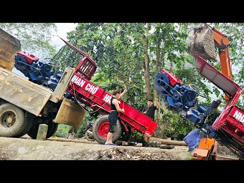 The girl who fell off her tractor continued to call the