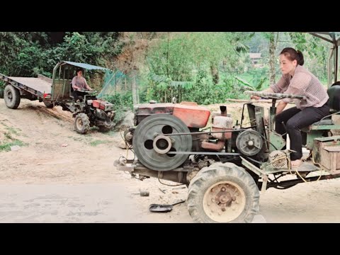 The girl continued to restore the farm to perfection repair