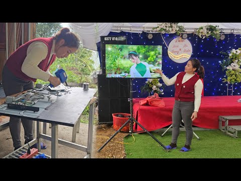 Restoring a broken television for a wedding reception