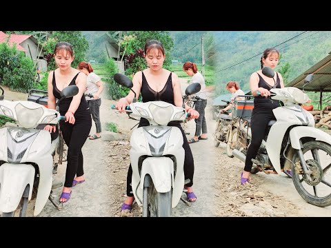 Motorcycle repair and restoration girl diesel engine genius
