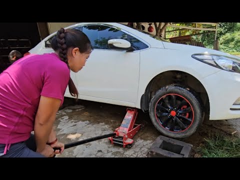 Genius girl rescues sister s motorbike damaged on the road