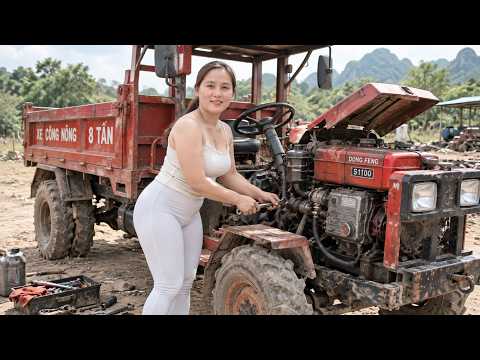 TIMELAPSE 45 Days of a genius girl repairing farm trucks