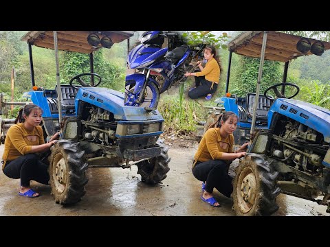 Repair of broken tractors restoration of plows eared fairy