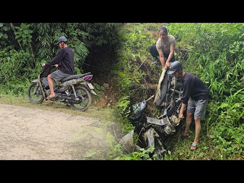 The girl helped the boy fix his bike that fell into the