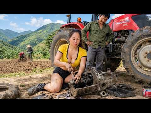 Timelapse 30 Days of a Genius Girl Repairing Large Tractor