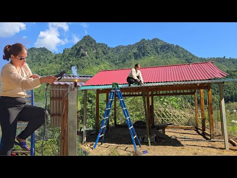 Genius Girl Moving the wooden house to open a repair shop