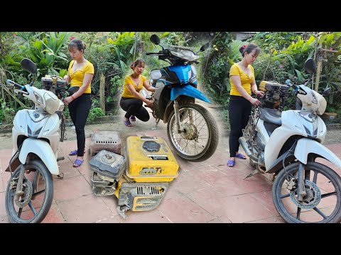 A girl with a genius for repairing motorbikes Turn old into