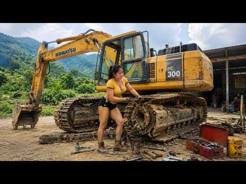 Timelapse 35 days as a genius girl repairs and restores an