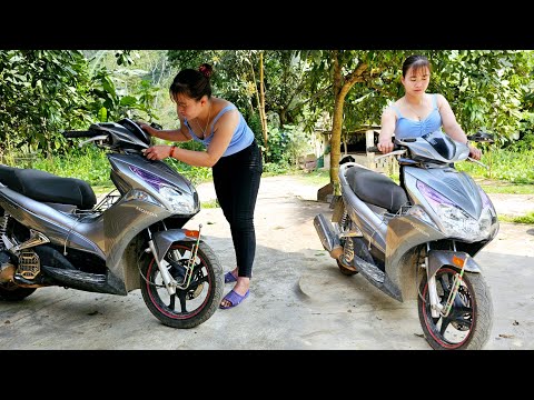 Motorcycle repair and restoration girl diesel engine genius