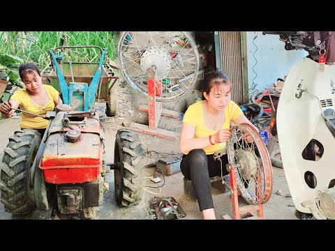Repair restore broken motorcycles and tractors fix old to