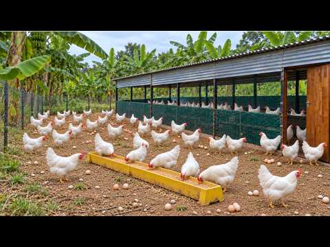 Harvesting Chicken Eggs Raising Free Range Chickens for