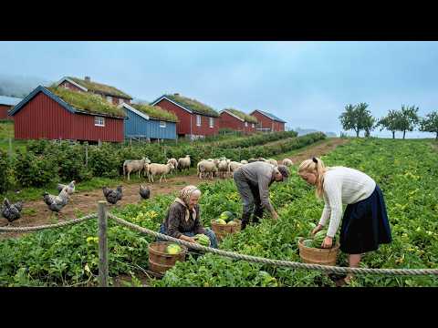 Peaceful Life in A Mountain Village A Hard Day of
