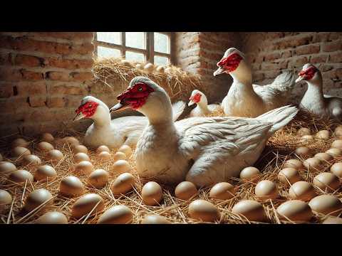 Collecting MUSCOVY DUCK Eggs Raising Muscovy Ducks for Eggs