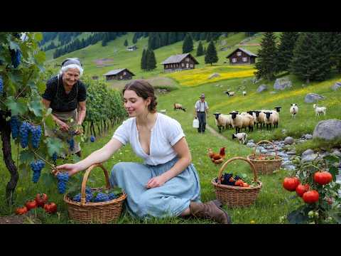 Beautiful Countryside Life Harvesting Fresh Fruits Cook