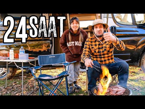24 Saat Karavanla Kamp Kurgucumuzu Gömdük