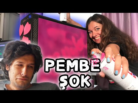 KOCAMA PEMBE ŞOK BİLGİSAYARINI BİLE BOYADIM
