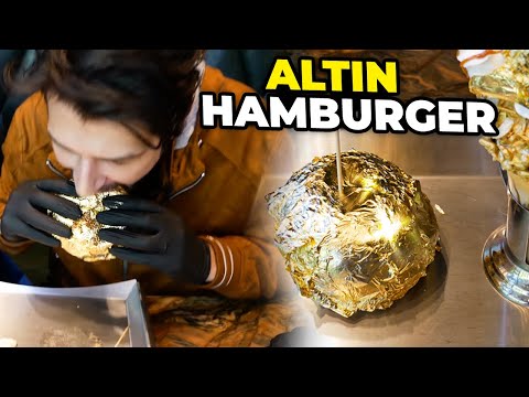 GERÇEK ALTIN HAMBURGER VE MİLKSHAKE DENEDİK NUSRET DEĞİL