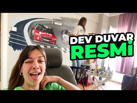 EŞİMİN HAYALİNİ GERÇEKLEŞTİRDİM DUVAR TASARIMI