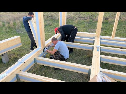 Inexpensive Wooden House Full Construction Process