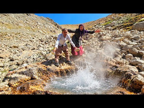 Nomadic Couple Discovers a Hidden Spring Beneath the Rocks