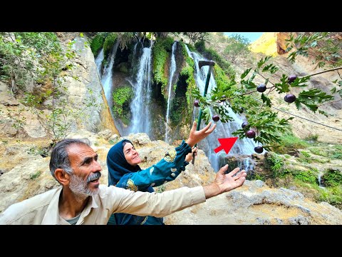 Nomadic couple travels to pristine Zagros waterfalls for