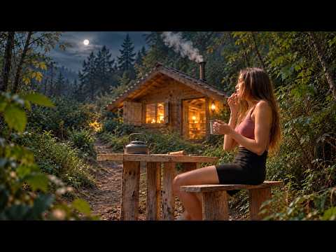 Building a Cozy Outdoor Space at My Mountain Log Cabin