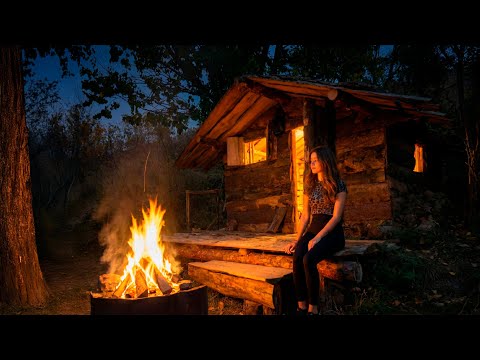 Girl Alone Log Cabin and Wood Fired Sauna Off Grid Life