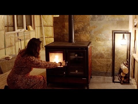 First Fire in our New Home Winter in Northern Norway