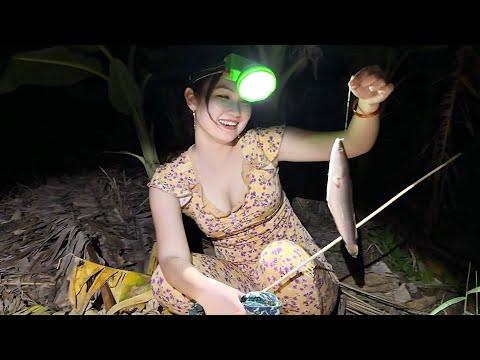 24H Ngủ Qua Đêm Săn Bắt Cá Nấu Ăn Trong Rừng Trúc Phương