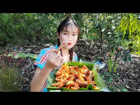 Chân Gà Trộn Xoài Sốt Thái Siêu Cay Công Thức Bếp Nhà Mình