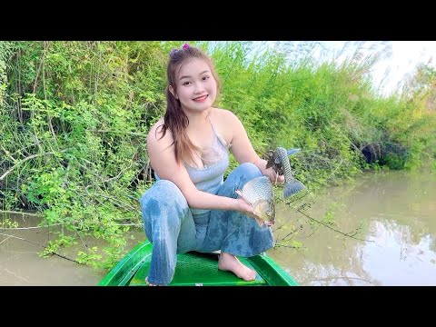 Nước ƯỚT Sũng Người Mới Bắt Được Bầy Cá Lên Xuồng Trúc