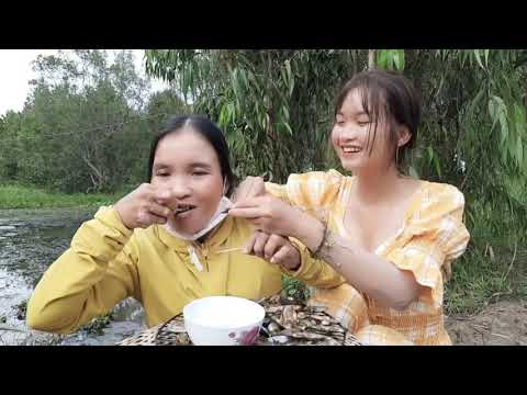 Thôn Nữ Lang Thang Ngoài Đồng Nướng Chíp Chíp Mỡ Hành Cùng