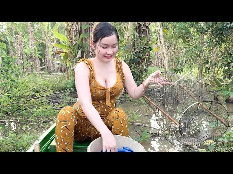 Bắt Cá Lớn Dính Liền Bẫy Sau Mùa Nước Nổi Thăm Mà Phát Mê