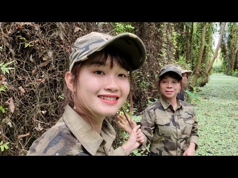 Cô Gái Tung 12 Cửa Ngục Bẫy Cá Cạnh Mương Rừng Hoang Trúc