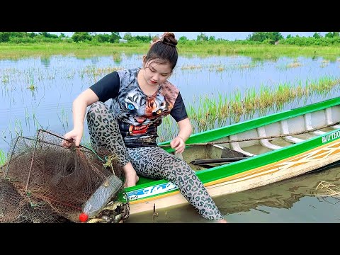 Cuộc sống mưu sinh săn cá bắt cua mùa nước ngập đồng