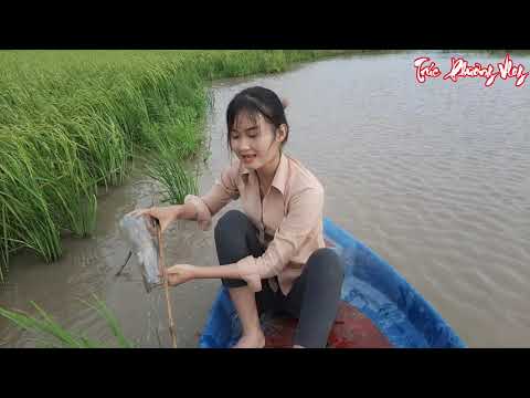 Thôn Nữ Bất Ngờ Khi Gặp Cá Trê Khủng Vượt Ngục Tung Đứt Dây