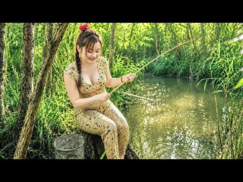 Bắt Những Con Cá Lớn Núp Lùm Tại Khu Sậy Hoang Phá Ra Trúc