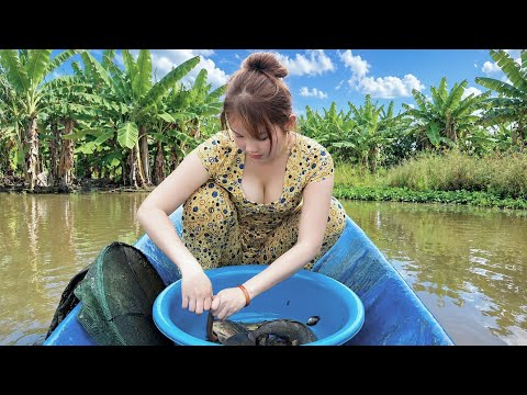 Trúc Phương Suýt Lật Xuồng Vì Bẫy Trúng Đậm Mẻ Cá Quá To