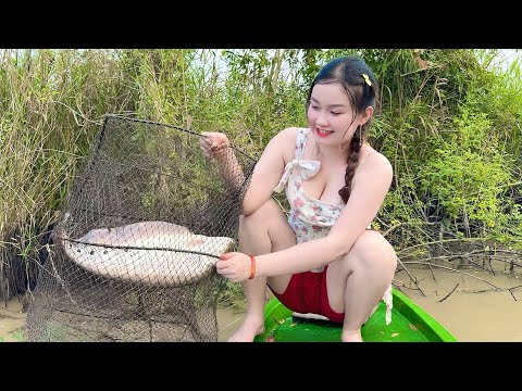 Bắt Cá Mùa Đồng Bơm Trúng Mánh THÁC LÁC CƯỜM Lớn Thấy Ham