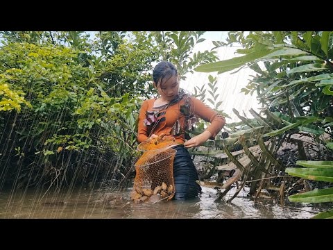 24h SINH TỒN vs Nướng Thức Ăn Trong Rừng Mưa Ngập Mặn Trúc