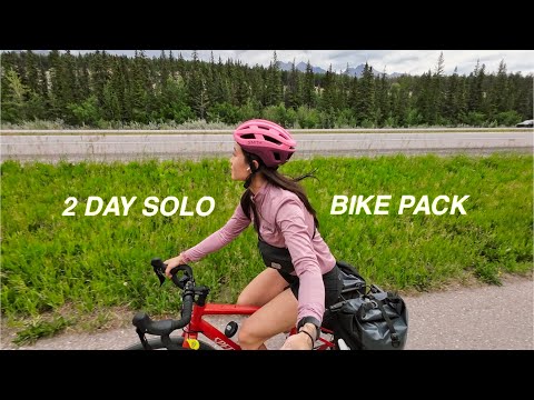 2 Day Solo Cycling to Banff 100 Miles Through Prairie and