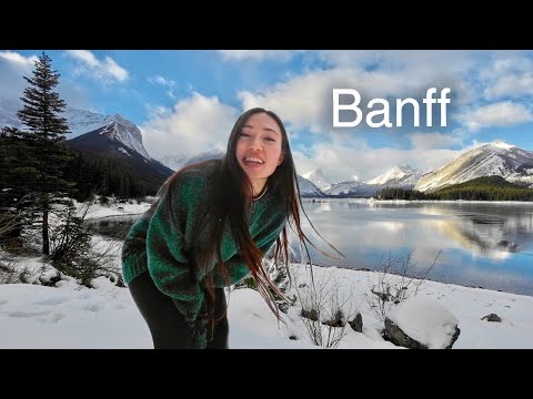 winter camping in Banff