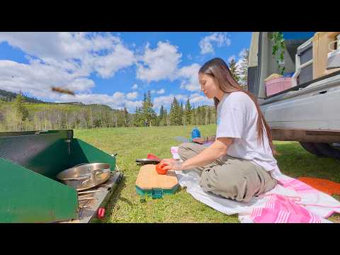 in a van down by the creek